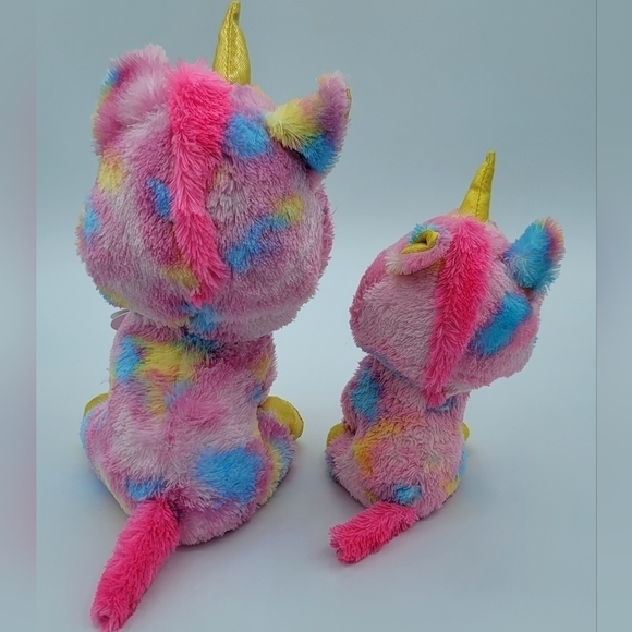 TY Beanie Boos Fantasia Set of 2 Pink Unicorns #793 - Picture 3 of 8